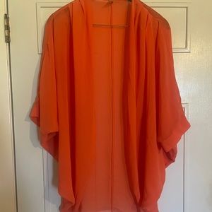 Orange Fly Away kimono style overwrap